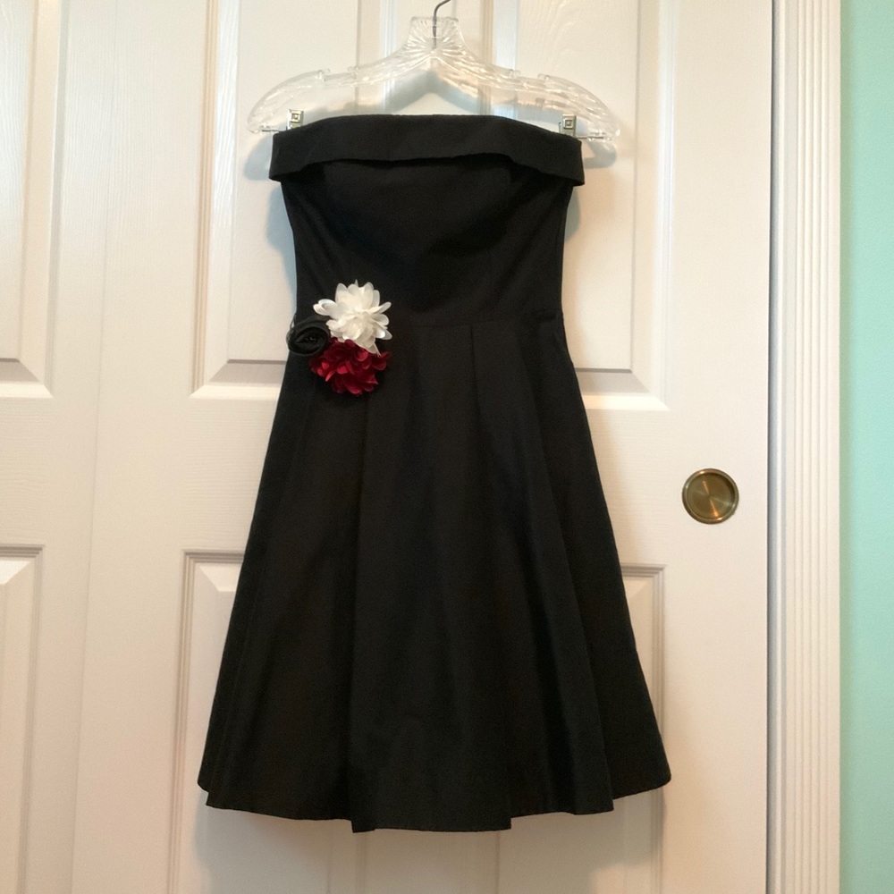 White House Black Market Black Fit & Flare Dress